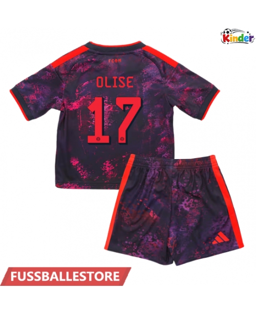 Günstige Bayern Munich Michael Olise #17 3rd trikot Kinder 2026-27 Kurzarm (+ Kurze Hosen)